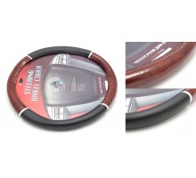 Чехол руля KD-76561-L (Black/wood)