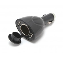 Разветвитель прикуривателя WF-0098 прикур.+2USB 12V