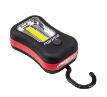 Фонарик переносной светодиодный в комплекте с батарейками (торцевой свет 4LED, боковой свет CUB, 3xAAA), в блистере