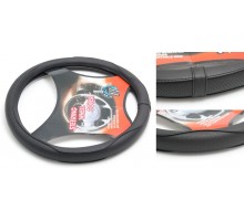 Чехол руля кожа-PU H-8503-M (black) (2)
