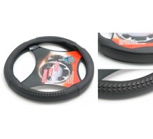 Чехол руля кожа H-8532-M (black) (2)