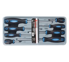 Набор отверток магнитных S2, 8пр.(PH:1х75, 2x38, 2х100, 3х150мм, SL: 5.5х75, 6.5х38, 6.5х100, 8х150мм)в лотке