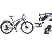 ЭлектровелосипедStroller-E(28 км ч,до 50км на заряде,36V 250W,10,4Ah36V,AL6061,RSTneon,Тектро,8 скор,Shimano Altus,Обод26”х25мм,покр26”х1.95”,до175см)