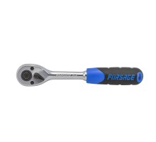 Трещотка реверсивная с резиновой ручкой 1\4