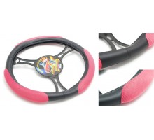 Чехол руля KSW-064-2-BK/R--M