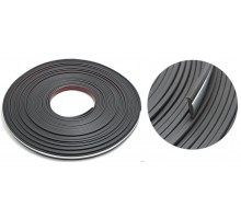 Наклейка-молдинг 22109-30 Black/Chrome (30м)