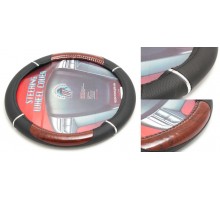 Чехол руля KD-71261-M (Black/wood)