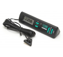 Термометр BT-7 (black) внутр/наружн+часы (с подсветкой) (12655)