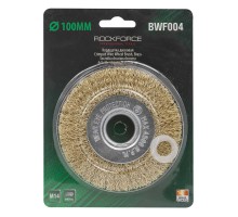 Кордщетка дисковая латунная для УШМ 100мм, в блистере