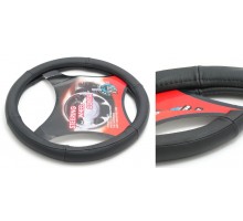 Чехол руля кожа H-8517-M (black) (2)