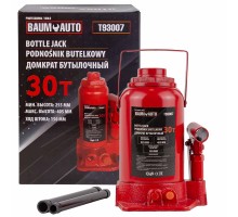 Домкрат бутылочный 30т с клапаном (h min-255мм, h max-405мм, ход штока-150мм)