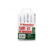 37082 Набор сверл Hammer Flex 202-914 DR set No14 HEX (5pcs) 4-8mm металл дерево камень, 5шт.