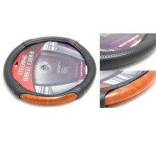 Чехол руля KD-76506-M (Black/wood)