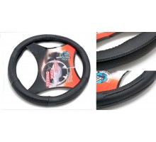 Чехол руля кожа H-8524-M (black) (2)