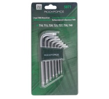 Набор ключей TORX Г-образных, 7пр. (Т10,Т15,Т20,Т25,Т27,Т30,Т40) в пластиковом держателе