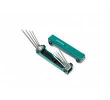 Набор ключей TORX складной 8пр.(T5H-T10H, T15H, T20H c отверстием)