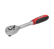Трещотка реверсивная с резиновой ручкой 3\8