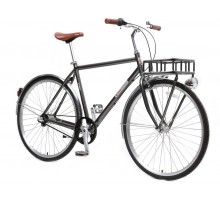 Велосипед Urban Classic M(Al 6061,колесо700с,пер/зад покр35C,3 планетар. скорости, тормаза:U-Brake,зад ножной, ремен. передача,рост до 175см, серый)