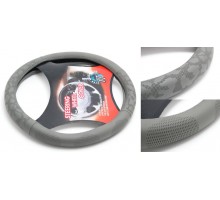 Чехол руля кожа H-8544-M (dark grey) (A)