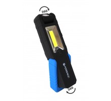 Лампа светодиодная аккумуляторная(5W COB+1W,магнит,180гр.,250Lm,2000mAh,USB провод,время раб.3ч,время заряд.2-3ч,защита гнезда зарядки)