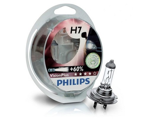 Автолампа H7 (55)+50% PX26d VISION PLUS (2шт) 12V