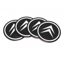 Наклейки на колпак 90мм Citroen 4пр (металл