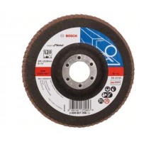 Круг лепестковый 125х22.2 мм K120 плоский EXPERT FOR METAL BOSCH