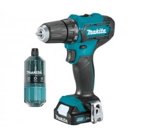 Аккум. дрель-шуруповерт MAKITA CXT DF 333 DWYE4 в чем. + набор бит (12.0 В, 2 акк., 1.5 А/ч Li-Ion, 2 скор., 30 Нм, шурупы до 8 мм)
