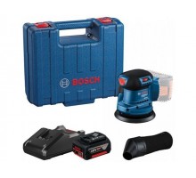 Эксцентриковая шлифмашина BOSCH GEX 185-LI PROFESSIONAL в чем. (,125 мм, 6000 - 10000 кол/мин, регул. об.)