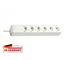 Удлинитель 1.5м (6 роз., 3.3кВт, с/з, ПВС) белый Brennenstuhl Eco-Line (провод 3х1,5мм2, сила тока 16А, с/з - с заземляющим контактом)