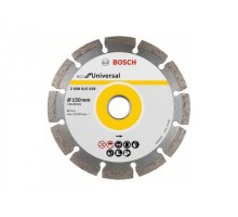 Алмазный круг 150х22 мм универс. сегмент. ECO UNIVERSAL BOSCH (сухая резка)