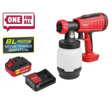 Аккум. краскораспылитель WORTEX CPS 1808 в кор. ALL1 XLT SET БЕСЩЁТ.ДВИГ., 18 В, 1 акк., 4 Ач, 10 (БЕСЩЁТ.ДВИГ., 18 В, 1 акк., 4 Ач, ЗУ, 1000 мл/мин,