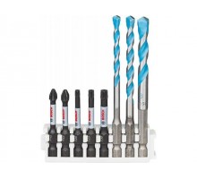 Набор бит и сверл BOSCH Impact Control (8 пр.) (3 сверла 5,6,8мм, 5 бит PH2, PZ2, T20, T25, T30 50 мм)