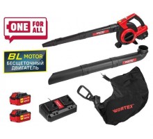 Аккум. воздуходувка WORTEX BB 2536-1 D в кор. ALL1 XLT SET БЕСЩЁТ.ДВИГ., 18В+18В, 2акб, 4 Ач, мак (36 В (2х18 В), макс.объем возд. потока 550 м куб/ч,