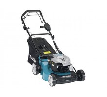 Газонокосилка бензиновая MAKITA PLM 4622 N самоходная (3.4 л.с., шир. 460 мм, выс. 20-70 мм, мульчир. стальн. корпус, травосборник 60 л)