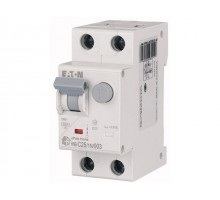 Дифф. авт. выкл. Eaton HNB-C25/1N/003, 1P+N, 25A, тип C, 6кA, 30мA, тип АC, 2M