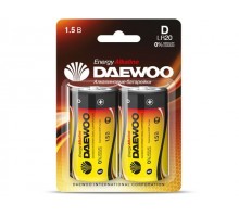 Батарейка D LR20 1,5V alkaline BL-2шт DAEWOO ENERGY
