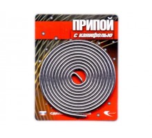 Припой ПОС 61 трубка, спираль ф2мм, с канифолью (Длина 1 м.) (Векта)