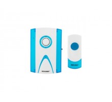 Звонок беспроводной дверной REXANT RX-3 (32 мелодии, 100 м, кнопка, IP44, белый/синий)