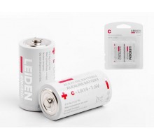 Батарейка C LR14 1,5V alkaline 2шт. LEIDEN ELECTRIC