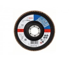 Круг лепестковый 125х22.2 мм K40 конический STANDARD FOR METAL BOSCH