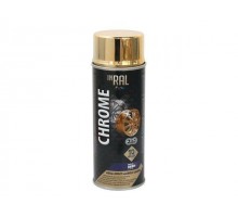 Лак декоративный акриловый золотой INRAL CHROME METAL EFFECT+ 400мл