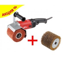 Щеточная шлифмашина WORTEX WS 1014 S в кор.+АКЦИЯ (скидка на комплект +SW1012SW00519 Щетка стальная с латунным покрытием 100х120 мм 0,5 мм WORTEX)