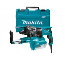 Перфоратор MAKITA HR 2653 в чем. + система пылеудаления (800 Вт, 2.2 Дж, 3 реж., патрон SDS-plus, вес 4.2 кг)