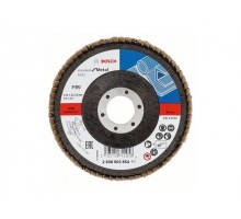 Круг лепестковый 115х22.2 мм K80 конический STANDARD FOR METAL BOSCH