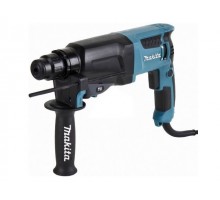Перфоратор MAKITA HR 2600 в чем. (800 Вт, 2.4 Дж, 2 реж., патрон SDS-plus, вес 2.9 кг)