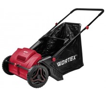 Собиратель листьев механический WORTEX HLS 5310 в кор. шир. 53 см., выс. 5-40 мм. (Ручной привод, регулировка высоты, мусоросборник 100 л.)