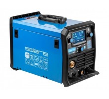Полуавтомат сварочный Solaris ALUMIG-230DP SYNERGY (230В, MIG/SPOT/FLUX/MMA/TIG/PULSE/DP, синергетич.программы, евроразъем, горелка 3 м)