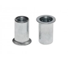 Заклепка резьбовая М6 потай бортик, белый цинк (6000 шт в коробе) STARFIX