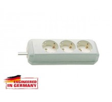 Удлинитель 1.5м (3 роз., 3.3кВт, с/з, ПВС) белый Brennenstuhl Eco-Line (провод 3х1,5мм2, сила тока 16А, с/з - с заземляющим контактом)